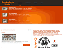 Tablet Screenshot of karate-wesel.com
